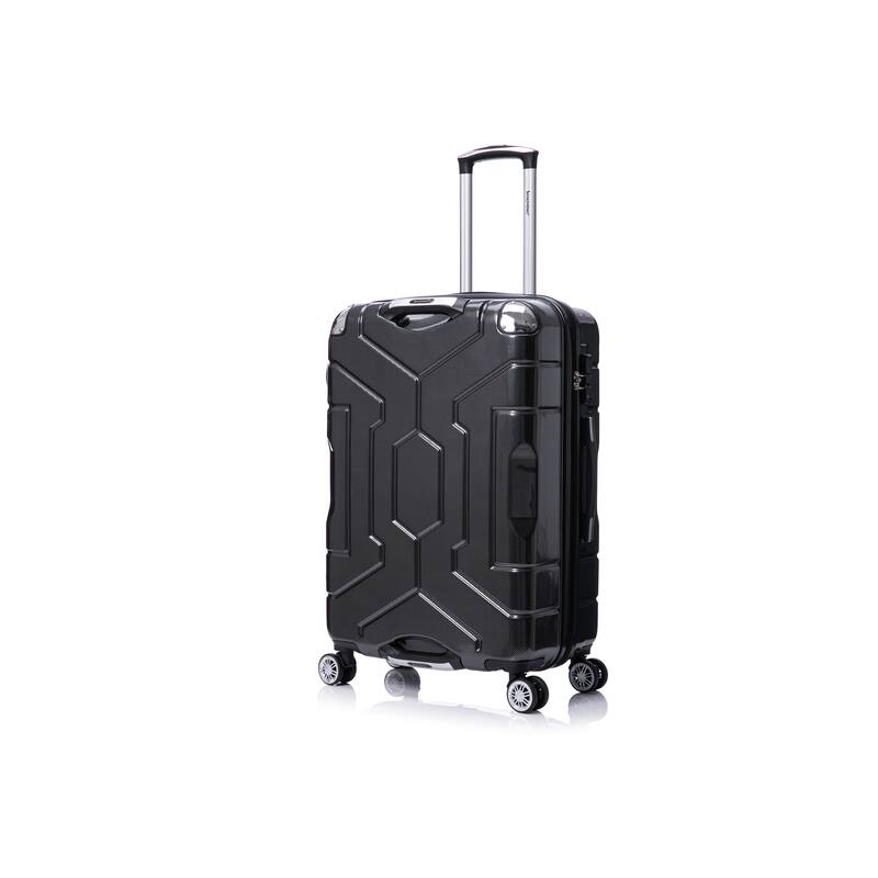3 Piece Technology PC Hardshell Lightweight Durable Suitcase with Rotating Wheels and Adjustable Ergonomic Telescopic Handle