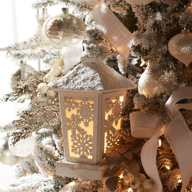 LED Winter Lantern 16.5"H - N/A