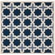 preview thumbnail 6 of 12, SAFAVIEH Traditional Handmade Cambridge Moroccan Light Blue Wool Rug 10' Square - Blue/Ivory - Square
