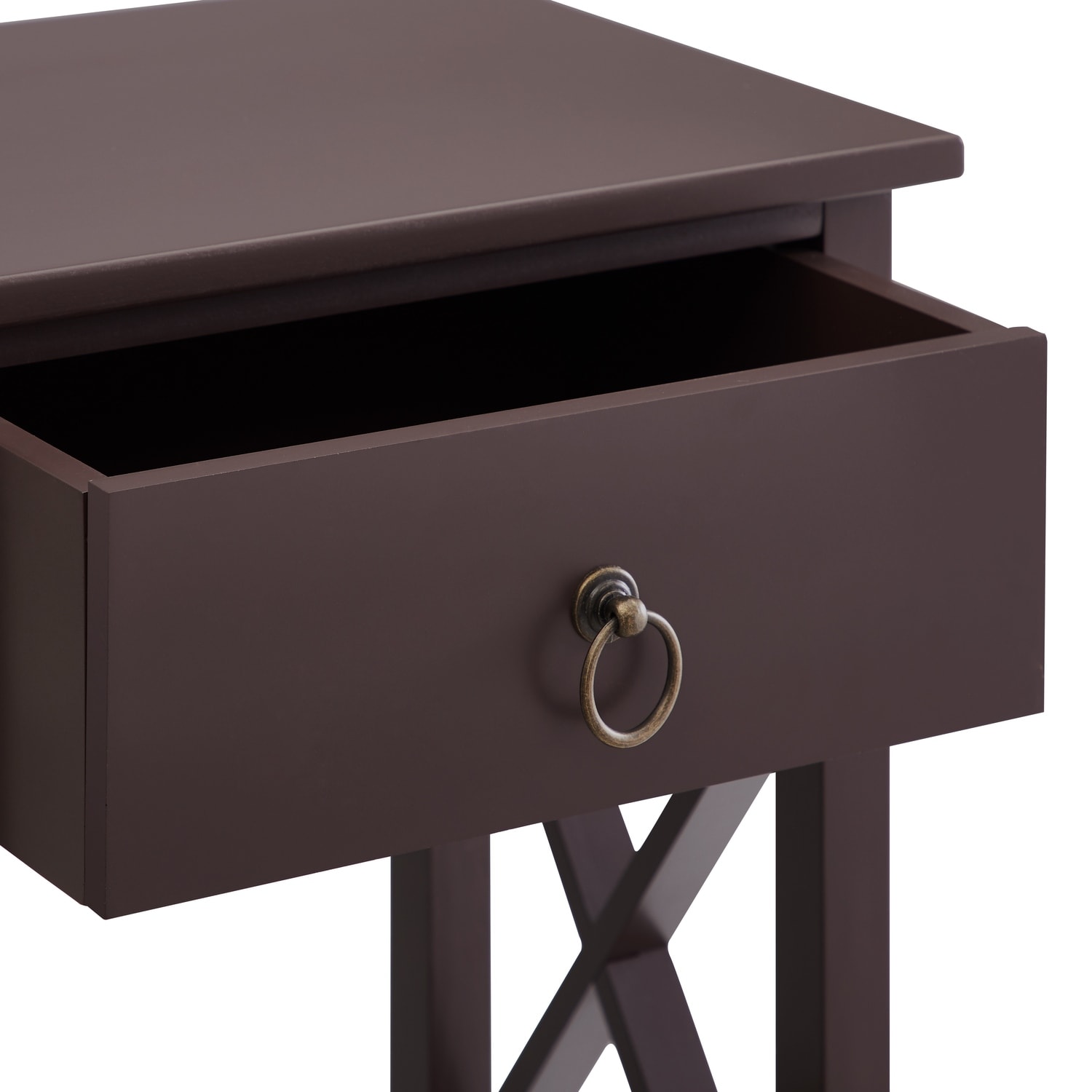 Eily Night Stand Bedside Table with Drawer Wooden Side Tables