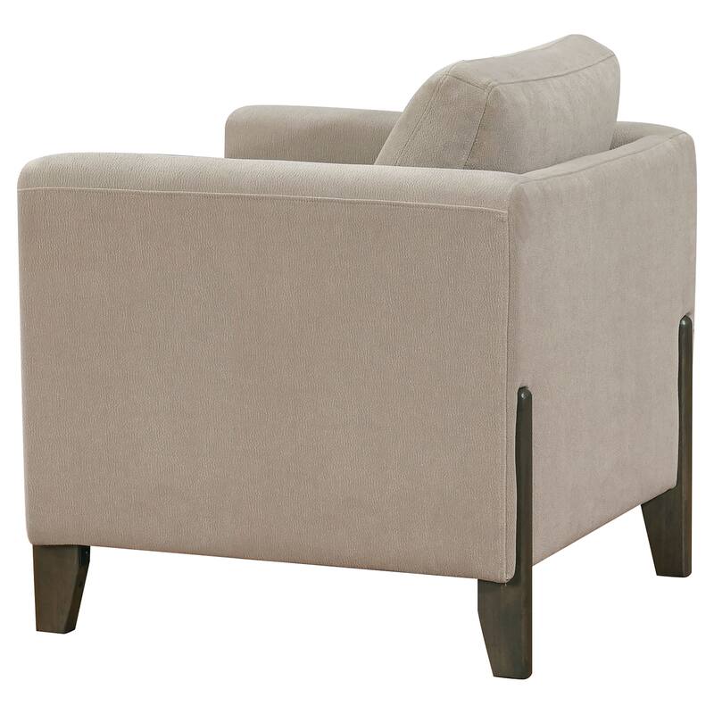 Islington Upholstered Panel Arm Sofa Set Taupe - N/A
