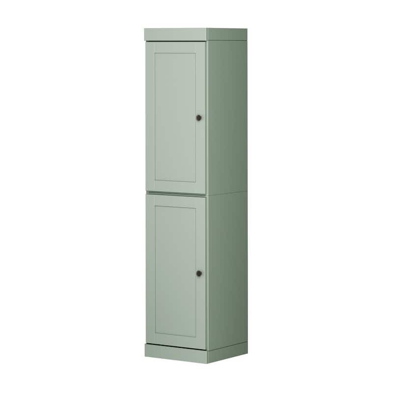 Palace Imports 100% Solid Wood 16.5" Kitchen Pantry Cabinet with Shaker Doors and Adjustable Shelves