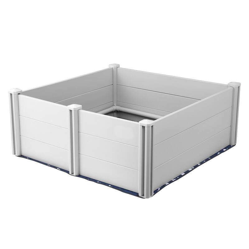 White PVC Plastic Dog Whelping Box with Rails Pee Pad Ideal for Indoor Dogs and Puppies