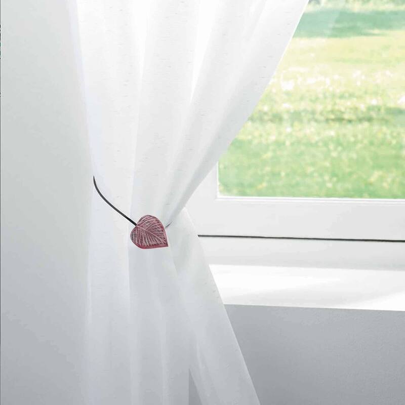 Magnetic Wooden Heart Curtain Tiebacks Easy to Use