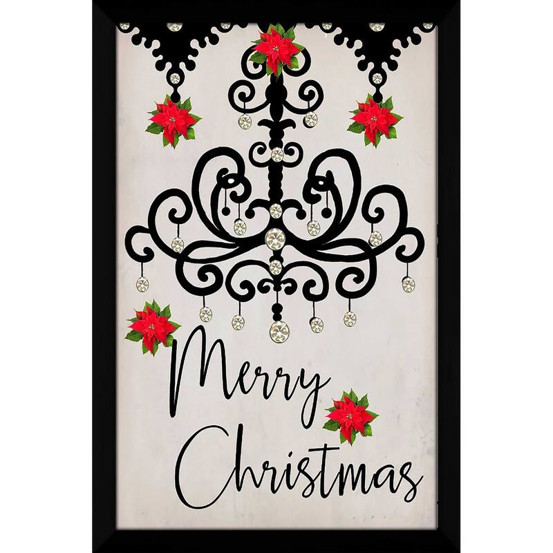 "Chandelier, Merry Christmas" by Jodi Print on Acrylic