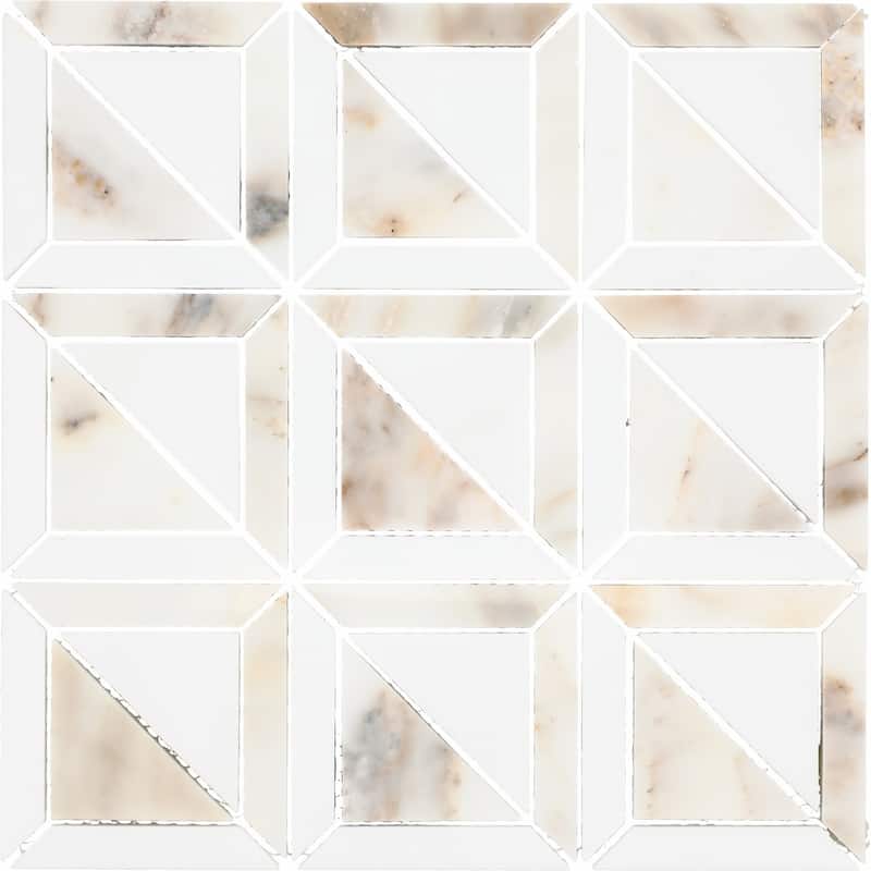 Daltile Gamma Natural Stone Window Wall and Floor Mosaic Tile (Set of 10)
