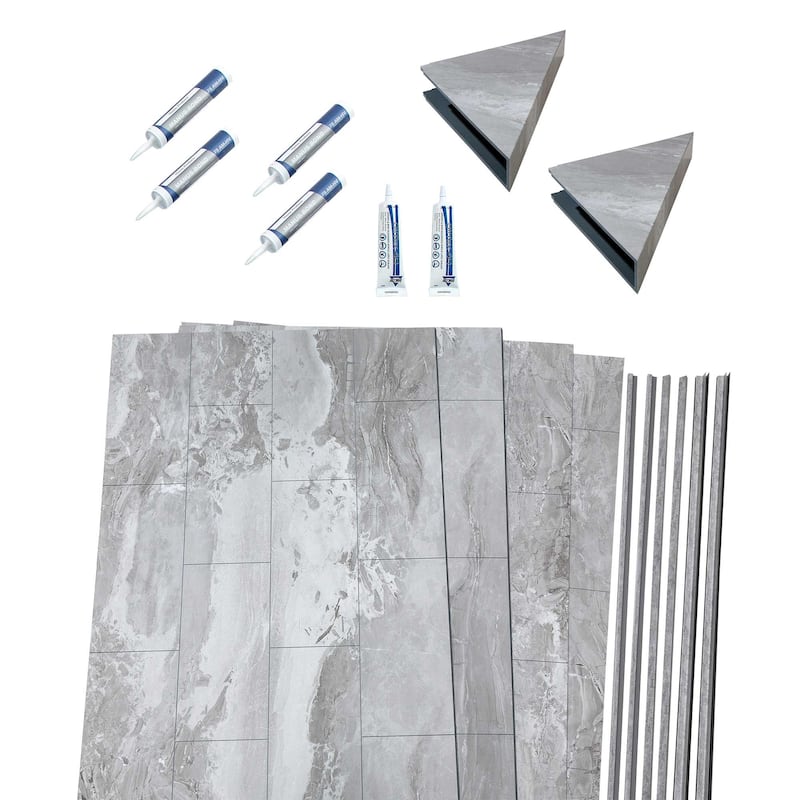 Palisade Shower Surround Kit with Accessories