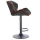 preview thumbnail 27 of 41, Modern Home Luxe Spyder Contemporary Adjustable Suede Barstool - Modern Comfortable Adjusting Height Counter/Bar Stool