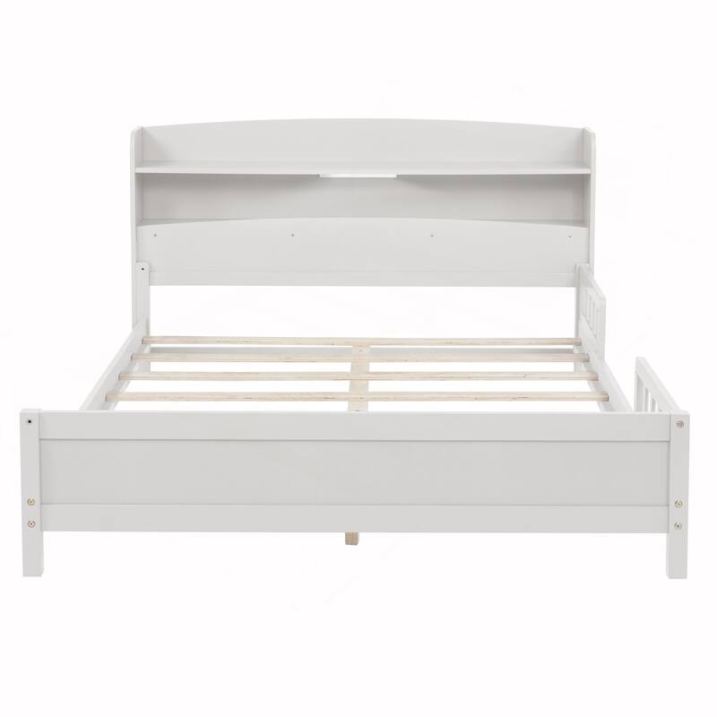 Full Pine Wood Bed with Innovative Features for Ultimate Comfort