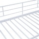 preview thumbnail 17 of 33, Metal Bunk Bed with Guardrail, Kids Bed Frame with Lateral Storage Ladder and Wardrobe
