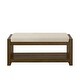 preview thumbnail 23 of 23, 40"Accent Bench with Lower Shelf Shoe Rack, Padded Seating Bench, Modern Compact Bed End Bench with Storage, Removable Cushion