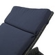 preview thumbnail 162 of 187, Salem Outdoor Wicker Adjustable Chaise Lounge with Cushion by Christopher Knight Home