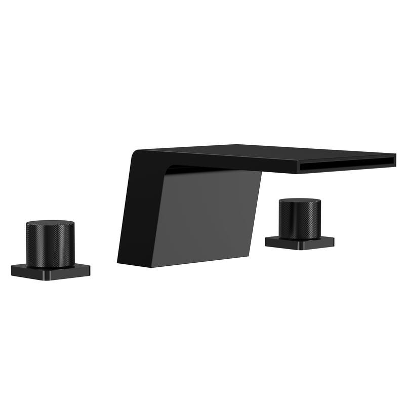 GRANDJOY Waterfall Bathtub Faucet with Two Handle and Elegant Design