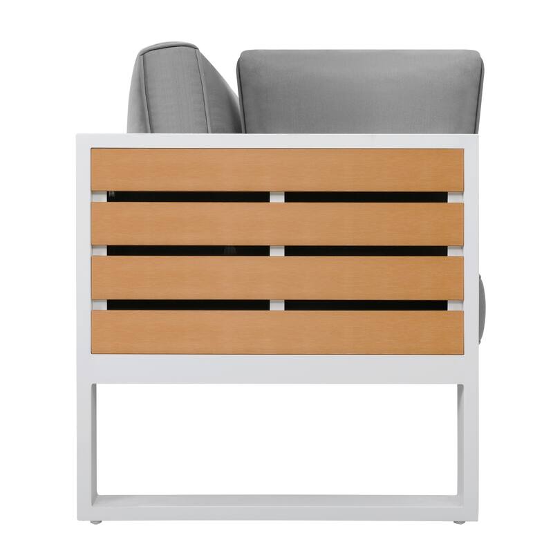 Outdoor Sofa Set, Coffee Table, Three-seat Sofa, 2 Armchairs