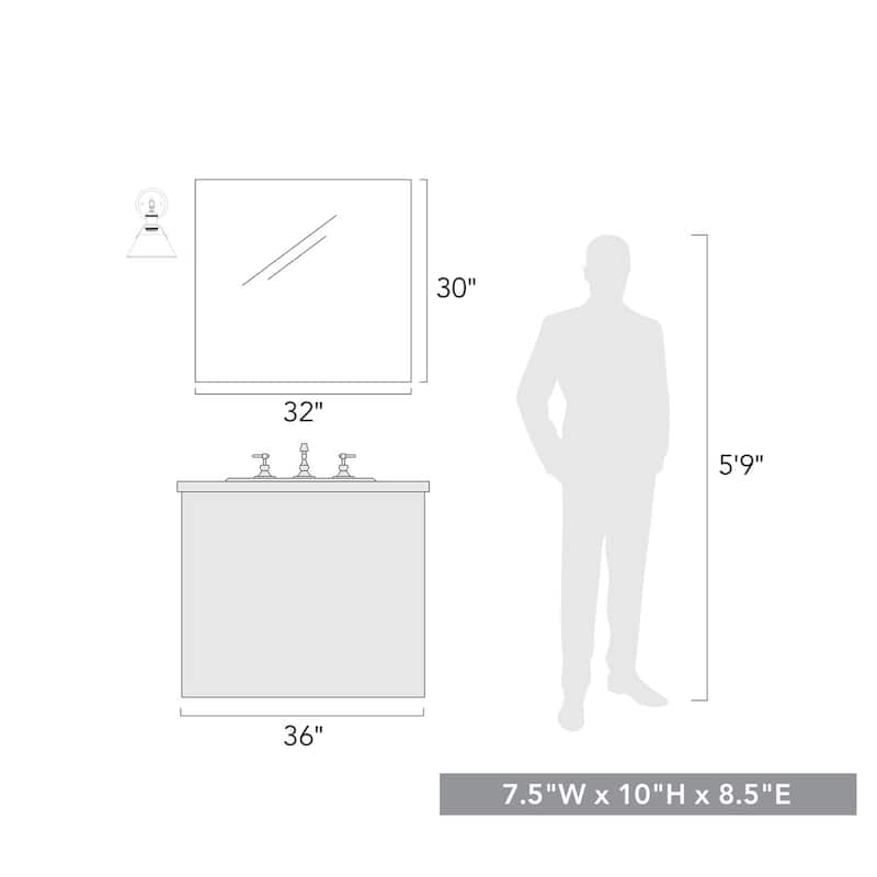 Orwell 1 Light Bath Vanity