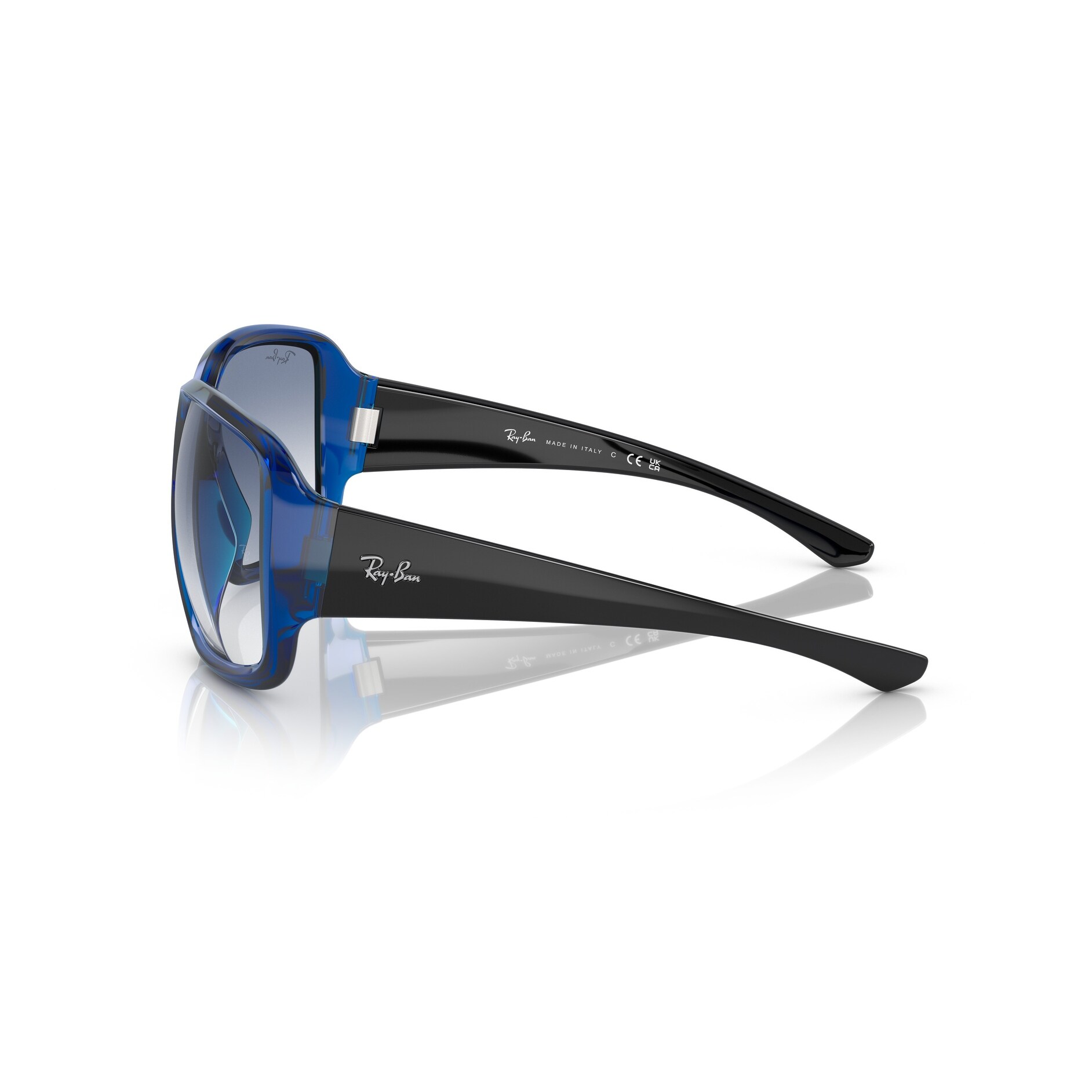 Ray-Ban Women\'s Bold Blue Oversized Sunglasses Amazon.com: Ray-Ban Unisex RB2195F Thalia Low Bridge Fit  main image 2