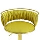 preview thumbnail 6 of 11, Modern Velvet Adjustable Swivel Bar Stools Set of 2