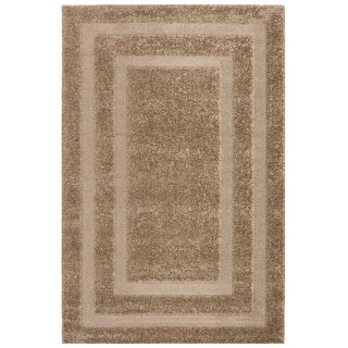 SAFAVIEH Florida Shag Carlinde Border 1.2-inch Thick Rug