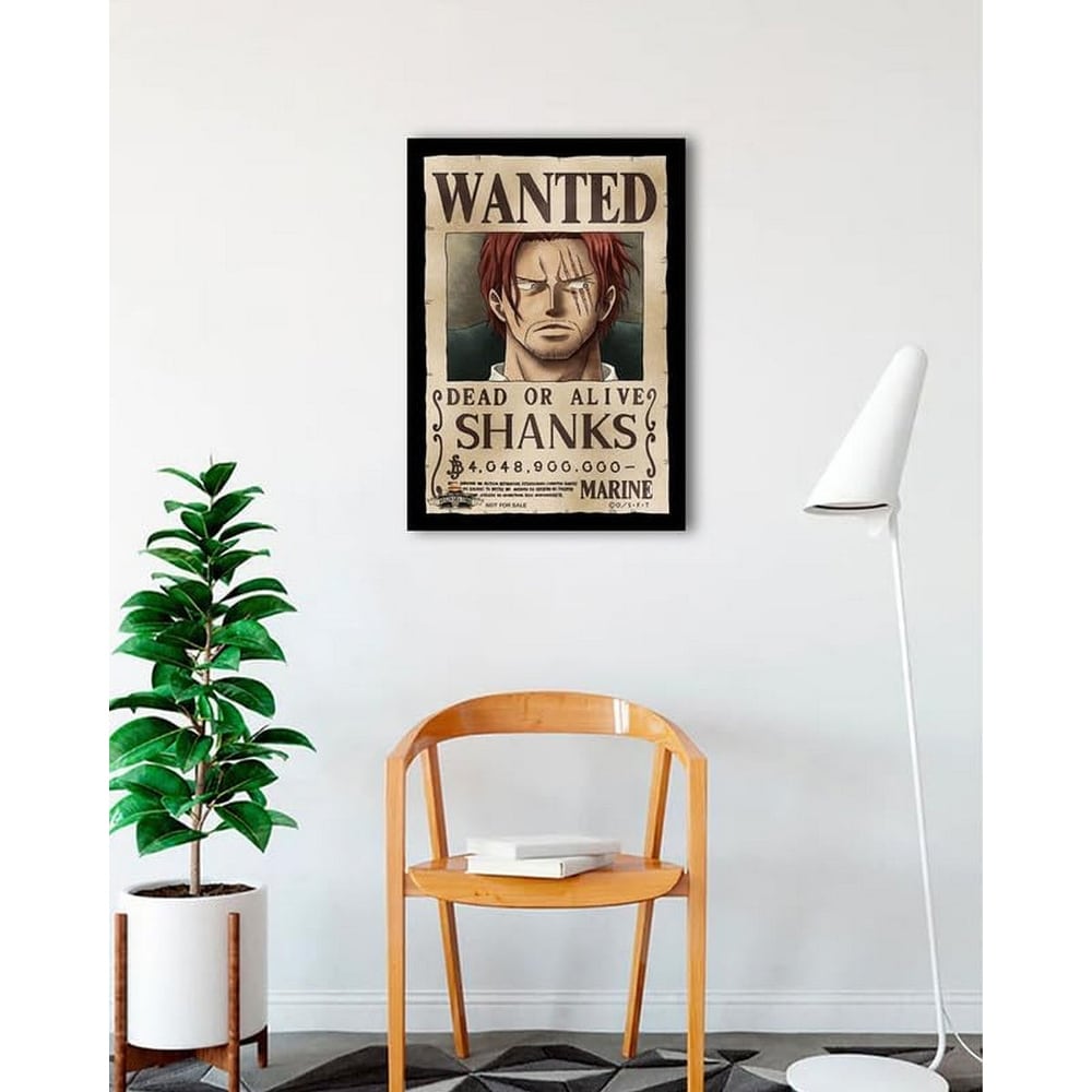 One Piece Wanted Shanks Art Poster - 24 x 36 Inch - Bed Bath