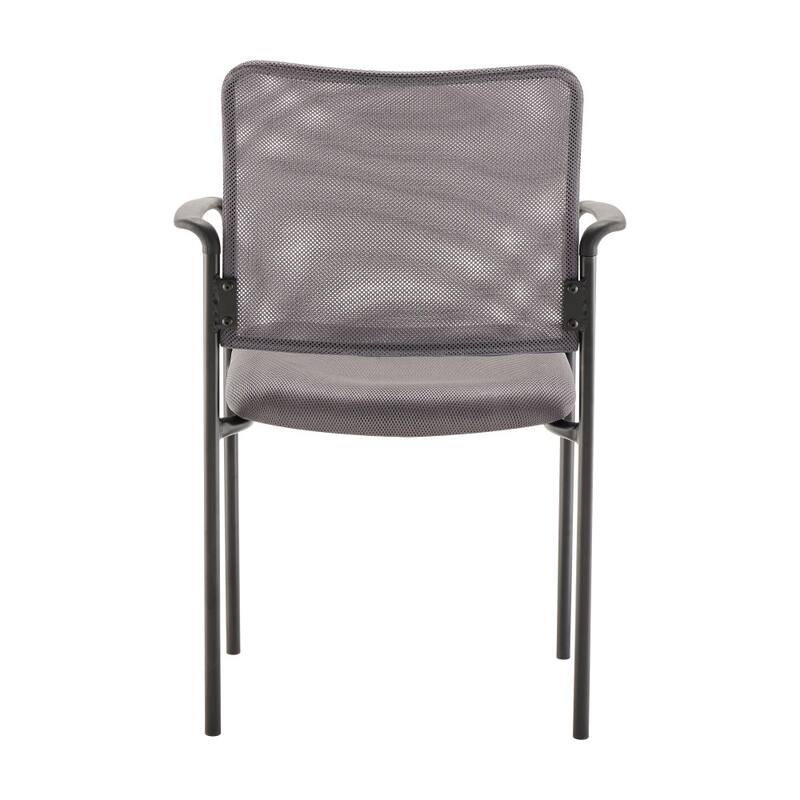Comfort Mesh Stackable Steel Side Chair with Arms - 24"D x 23.5"W x 34.75"H