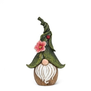 Gnome With Ladybug Hat And Flower Figurine - Bed Bath & Beyond - 40037064