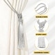 preview thumbnail 3 of 24, Handmade Elegant Curtain Tiebacks with Tassel