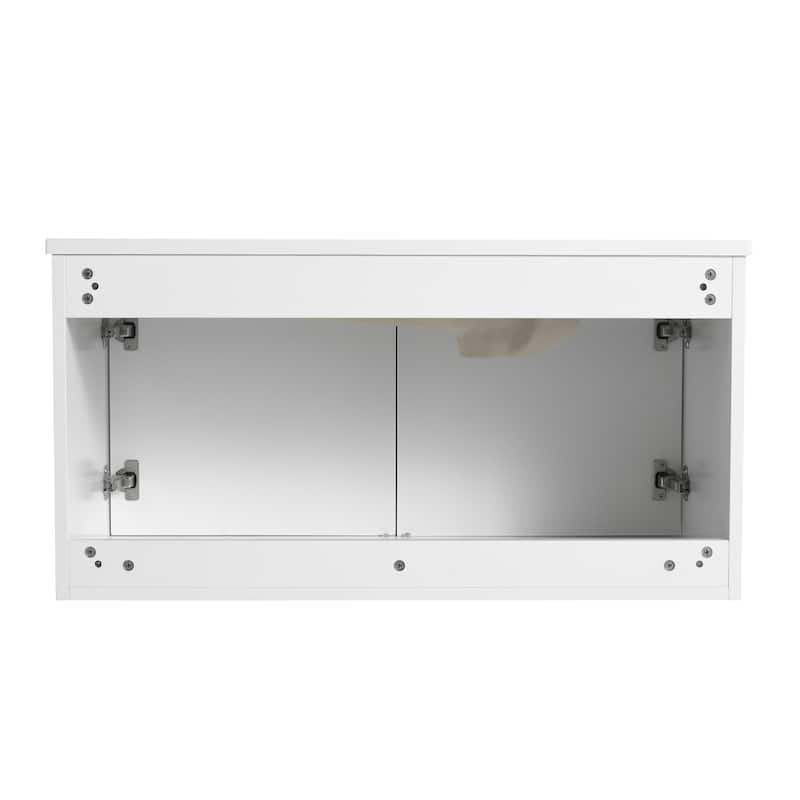Bathroom Vanity With Sink In 24/30/36 Inch, Floating Bathroom Vanity With Soft Close Door