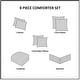 preview thumbnail 50 of 71, Madison Park Gisele 8 Piece Cotton Comforter Set