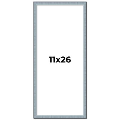 11x26 Frame Rustic Sky Blue Solid Wood Picture Frame | 0.75 Inch
