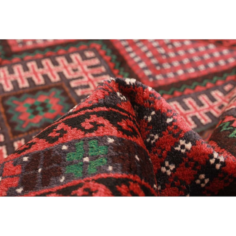 Teimani Red Rug 2'11" x 5'3" - 2'11 x 5'3