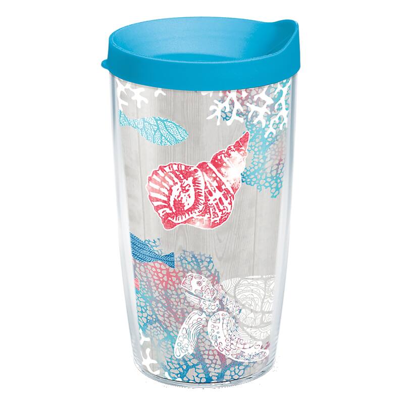 Tervis Ocean Life Dive Made in USA Double Walled Insulated Travel Tumbler, Ocean Life Dive - 16oz Classic
