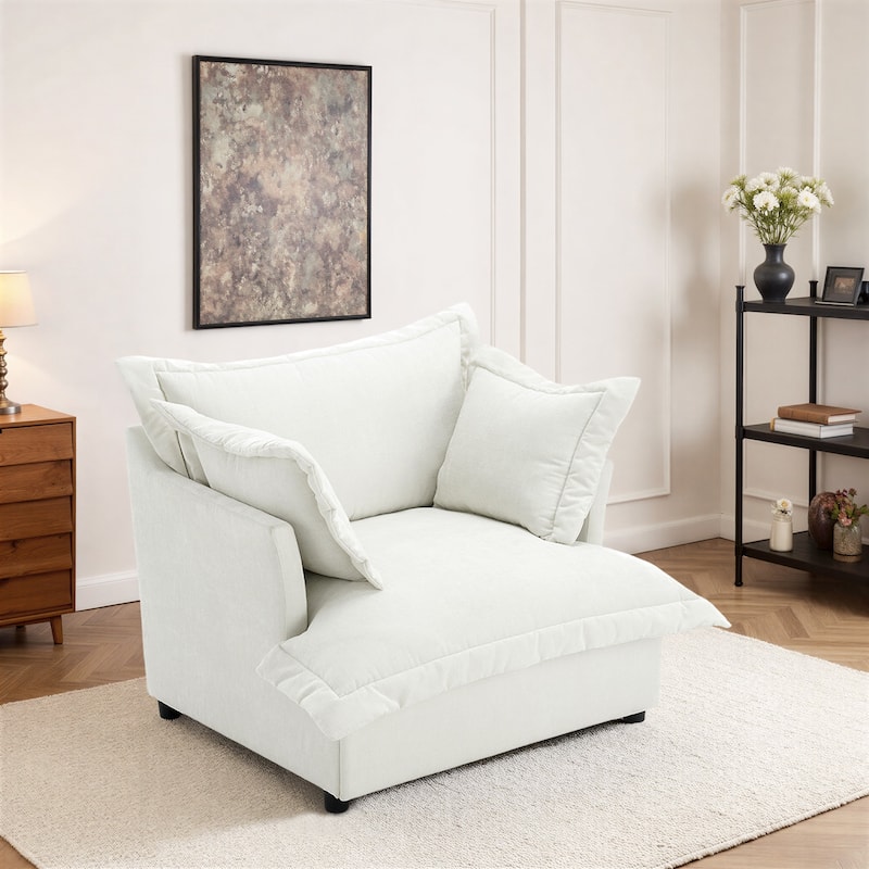 Double Layer Cushion Comfy Cloud Modular Sectional Sofa Set