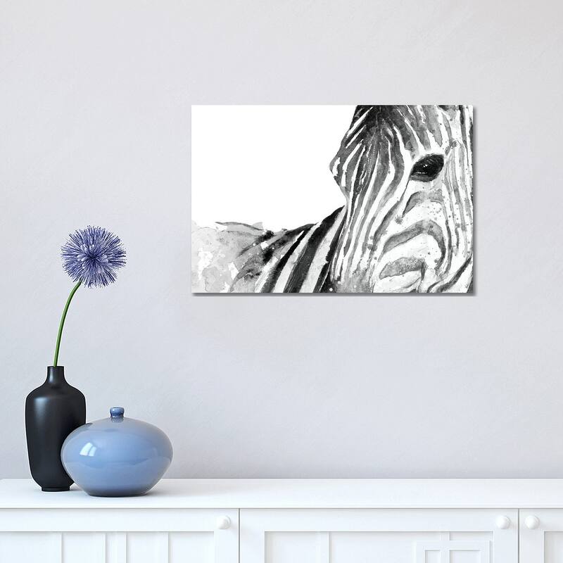 iCanvas "Zebra Gaze" by Patricia Pinto Canvas Print - 12x18x1.5