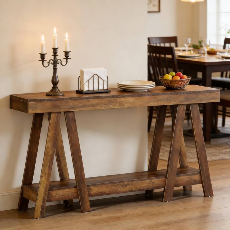 2-Tier Hall Table, Entryway Table, Functional Console Table
