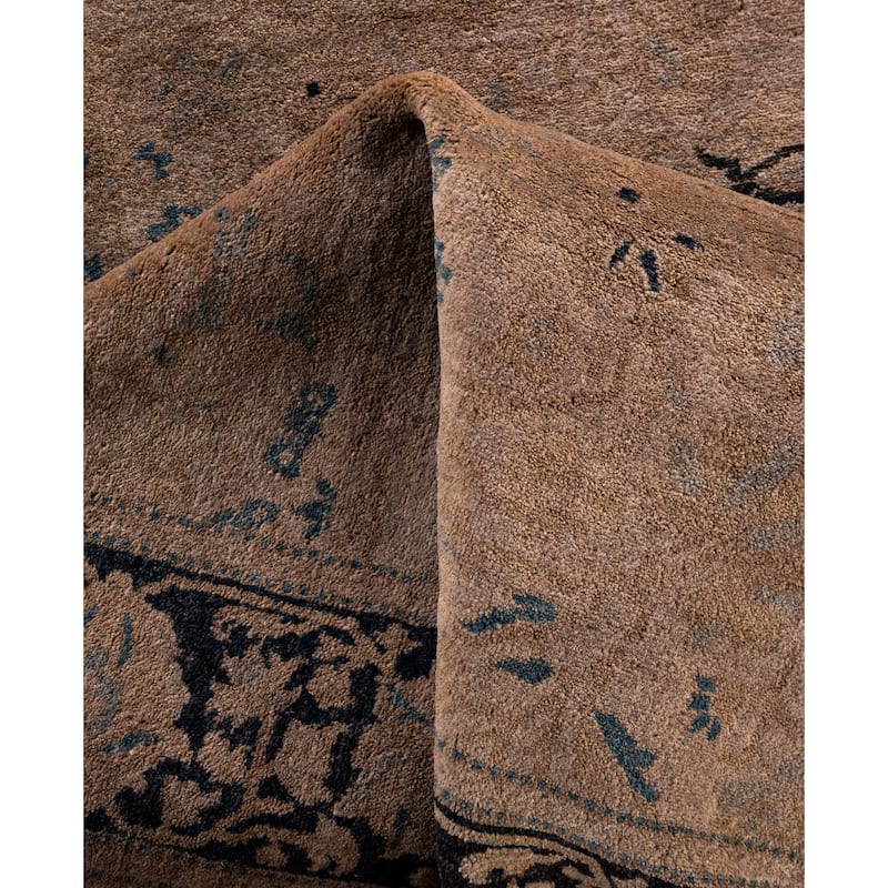 Overdyed One-of-a-Kind Hand-Knotted Area Rug - Brown - 3' 1" x 5' 1"