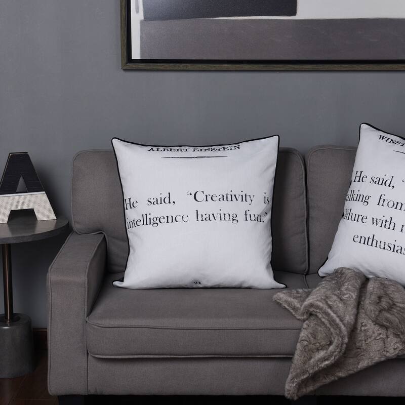 Dann Foley - Double Sided Quote Pillow