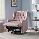 preview thumbnail 34 of 44, Mohaven Contemporary Tufted Wingback Swivel Recliner by Christopher Knight Home