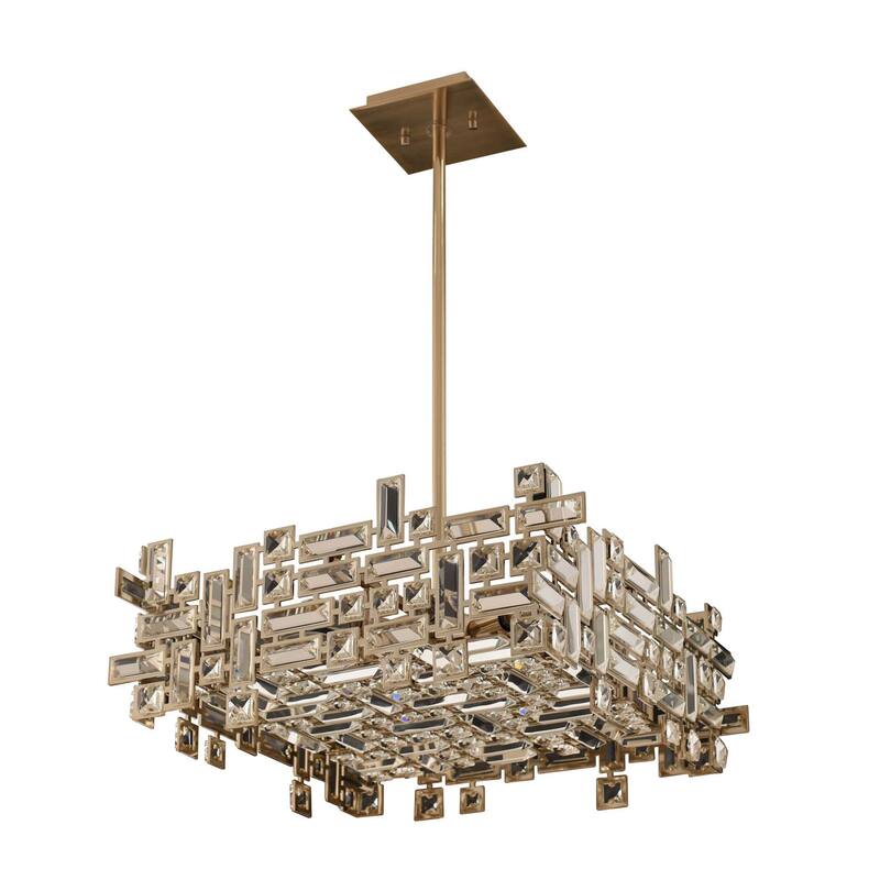 Allegri 11196-FR001 Vermeer 8 Light 21" Wide Crystal Pendant