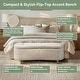 preview thumbnail 17 of 50, INK IVY Bailey Boucle-Style Curved Storage Accent Bench