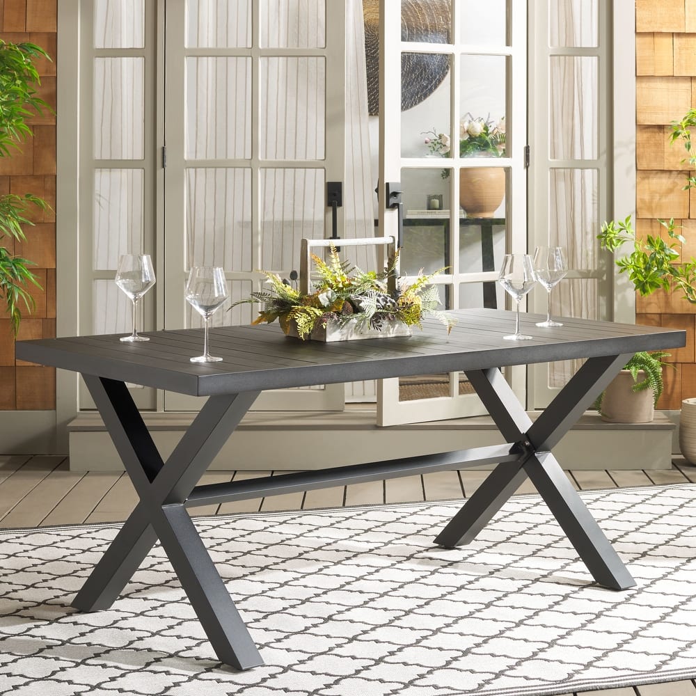 SAFAVIEH Outdoor Living Core Dining Table - 35"W x 68"D x 30"H