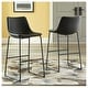 preview thumbnail 9 of 13, Signature Design by Ashley Centiar Black Bar Stool (Set of 2) Extra Tall