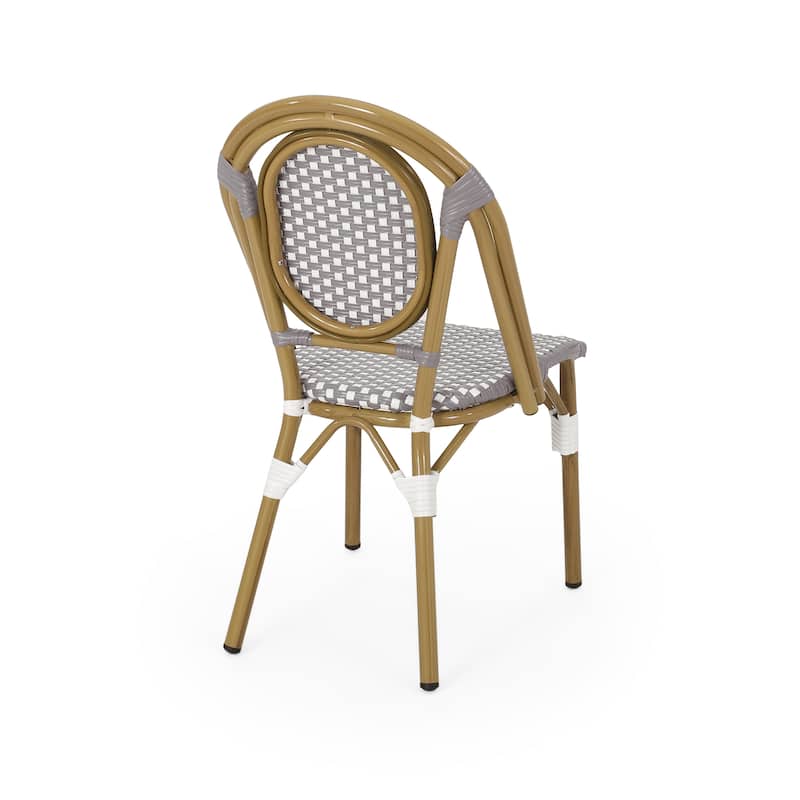 Remi Outdoor French Cafe Style Chairs (Set of 2) by Christopher Knight Home