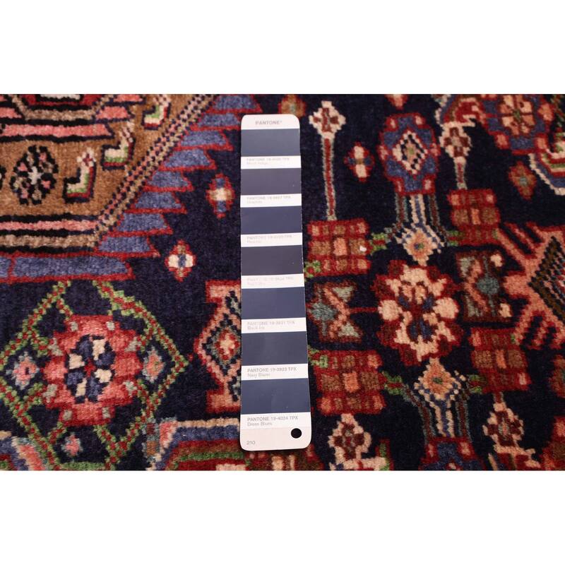 ECARPETGALLERY Hand-knotted Konya Anatolian Dark Navy Wool Rug - 3'7 x 16'5