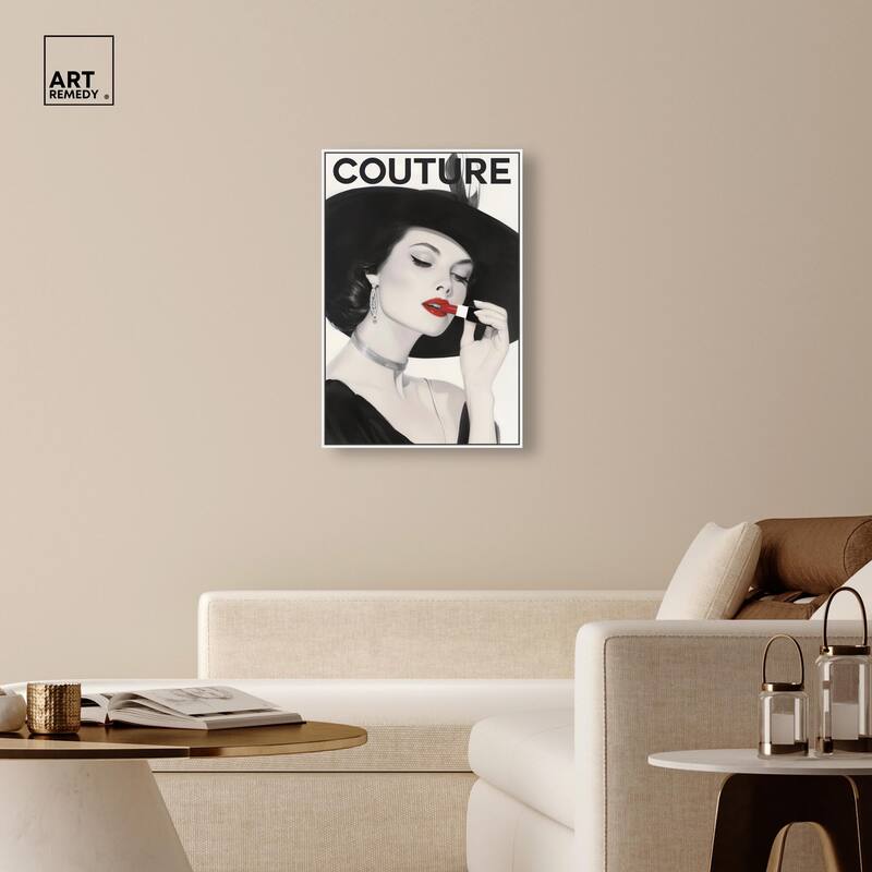 Lipstick Magazine Cover Canvas by Art Remedy