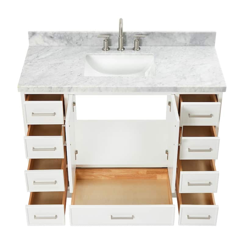 Ariel M049SCWRVO Stafford 49" Free Standing Single Basin Vanity Set
