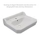preview thumbnail 7 of 9, Whitehaus Victoriahaus 23-1/2" Rectangular Ceramic Lavatory Console