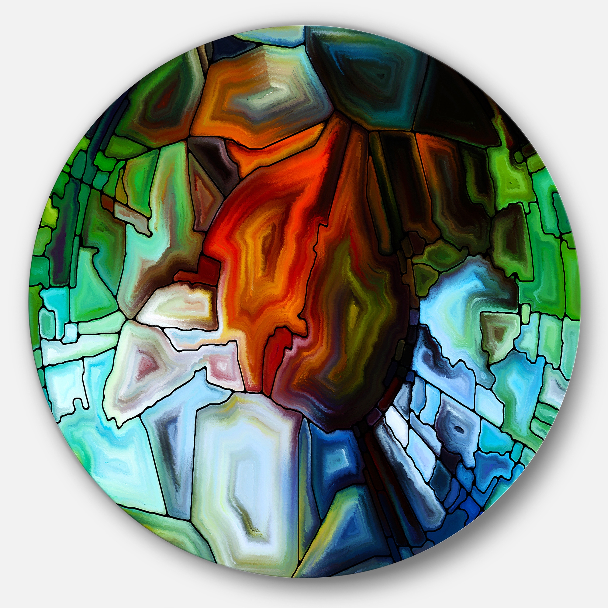 abstract stained glass design