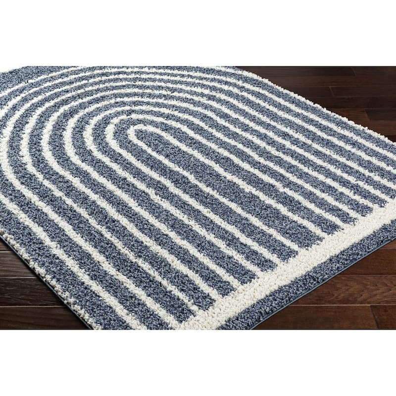 Livabliss Birmingham Playful Arches Plush Area Rug