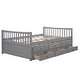preview thumbnail 17 of 22, Full Size Daybed w/ Twin Size Trundle Storage Bed & Drawers Bunk Bed