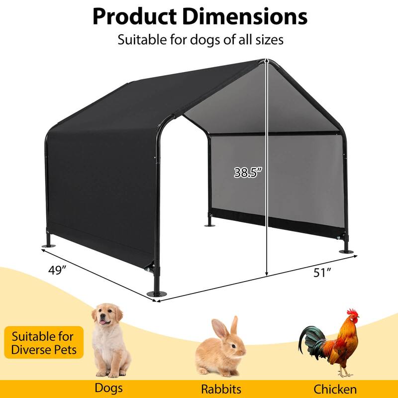 Costway Outdoor Dog Shade Shelter for Small Medium Large Breeds Pet - See Details